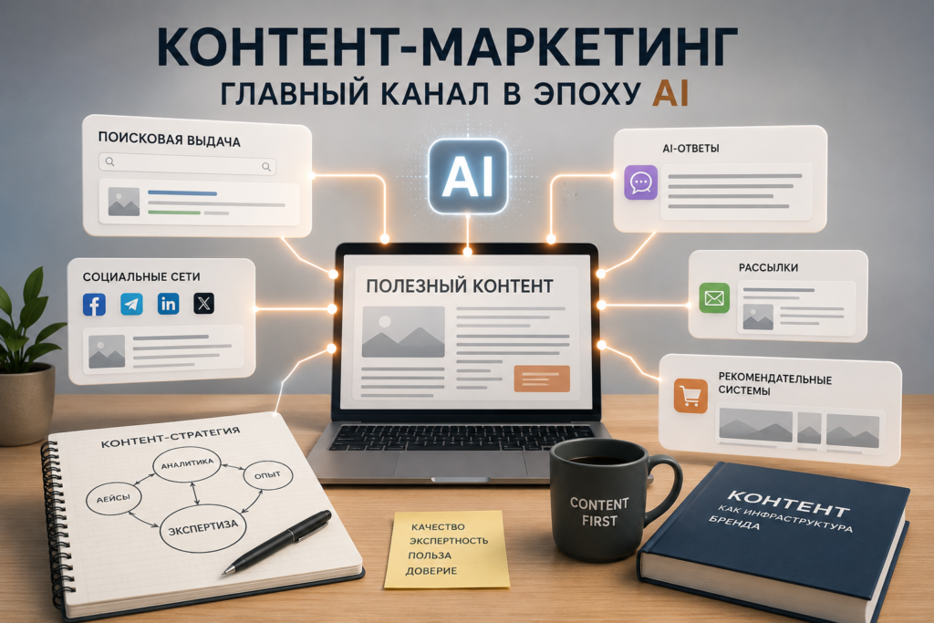 Почему контент-маркетинг становится главным каналом в эпоху AI
