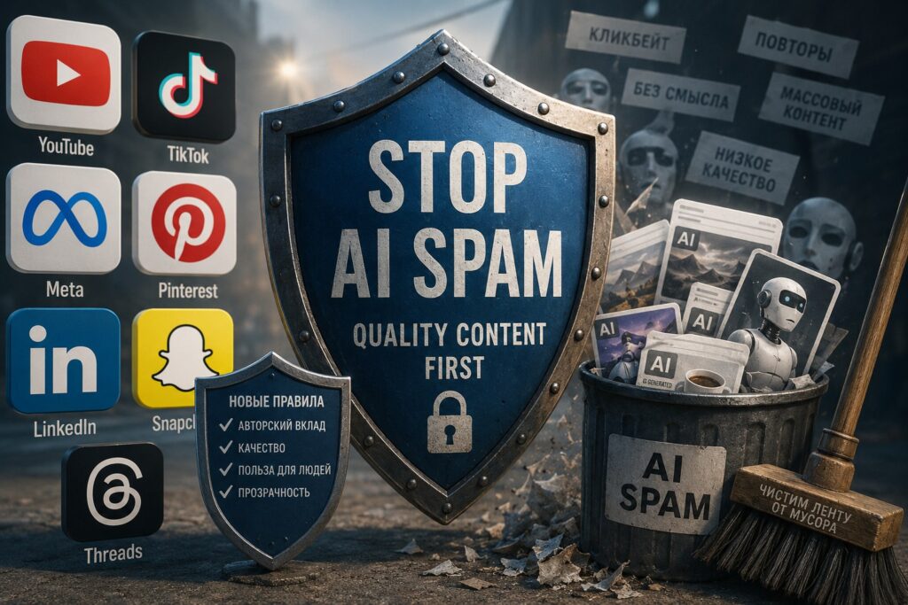 Социальные платформы объявили войну AI-спаму