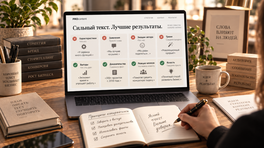 Как сделать коммерческий текст убедительнее: 4 принципа без рекламных штампов